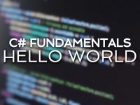 Criando o primeiro app no Visual Studio – Hello World.