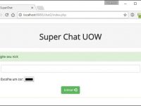 Projeto de Sala de bate-papo (chat) em PHP completo