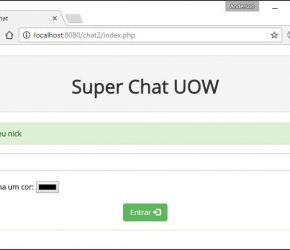 Projeto de Sala de bate-papo (chat) em PHP completo