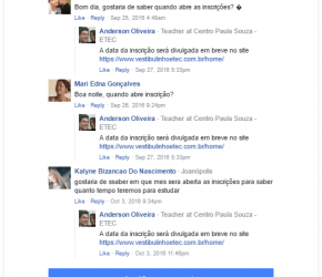 Plugin de comentários do Facebook