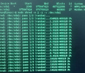 Formatação de baixo nível usando Linux