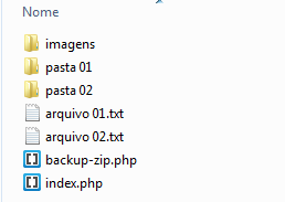 Compactar pastas ZIP com PHP