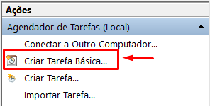 Agendar desligamento do Windows no Agendador de Tarefas