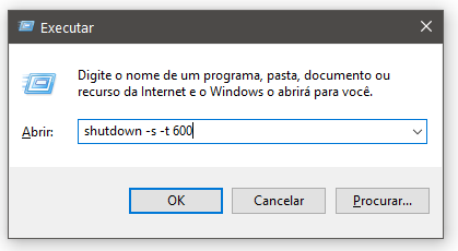 como programar o PC para desligar