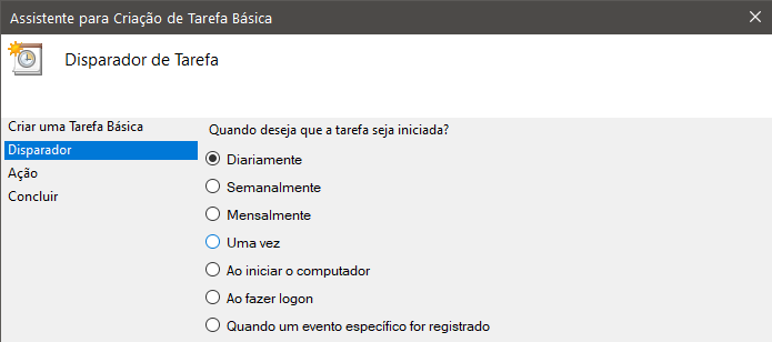 desligar o PC automaticamente todos os dias diariamente