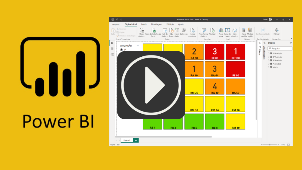 Como Criar Matriz de Riscos no Power BI Youtube